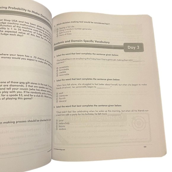 Lumos Summer Learning HeadStart Grade 9 to 10 PSAT NMSQT Practice Updated 2022 - Picture 5 of 6